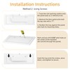 Furniware 1 Pair Tip-Out Tray 11 inch with 4 Hinges,