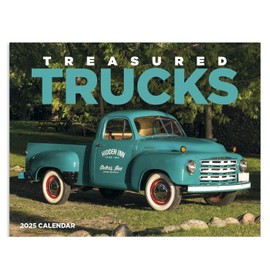 Treasured Trucks 2025 Hanging Wall Calendar - 19" x 11" (Open) 2025 Monthly Appointment Planner and Organizer. Beautiful big trucks from years gone by.