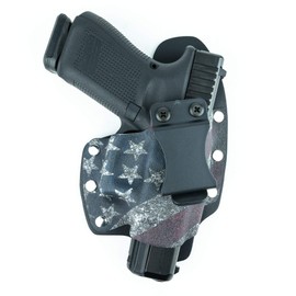 Infused Kydex USA Slanted Flag IWB Hybrid Concealed Carry Holster (Left-Hand, for Desert Baby Eagle III .40 S&W Steel Frame)