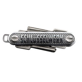 Key Organiser SCHLÜSSELWERK – Basic Work No. 1 in Elegant Gift Packaging / Key Organiser Made of Metal, Factory Size X – Suitable for Approx. 10 Keys, Can be Fitted with Keys on Both Sides, Silver,
