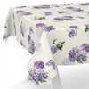 ANRO Oilcloth Tablecloth Wax Tablecloth Washable Garden Tablecloth Round Oval