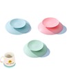 Tableware Suction Cups,3 PCS Double Sided Suction Cups Non-Slip Silicone