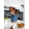 Nucookery 360°Rotating Utensil Holder, 7.2" Kitchen Utensil Crock, Ceramic Cooking