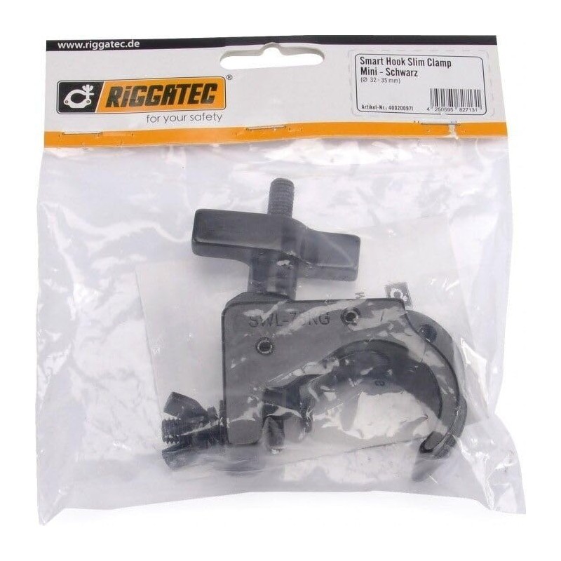 Riggatec Smart Hook Slim Clamp Mini Black up to 75