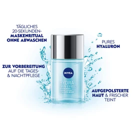 NIVEA Hydra Skin Effect 20 Seconds, Instant Effect Hyaluronic Mask, 100 ml, Face Mask for Preparing for Day and Night Cream, Mask with Pure Hyaluronic [HA]