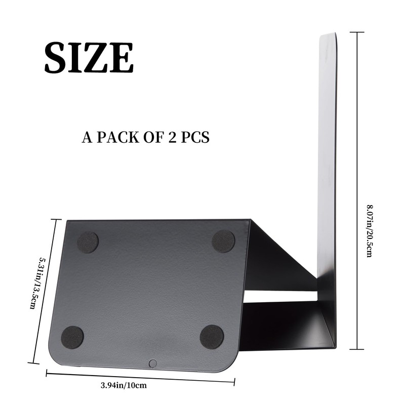 Metal Book Ends Bookend for Shelves Book Holder