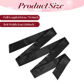 APLZGMG Satin Sash Belt Ribbon Belts for Girls Dress Kids Long Waist Belts for Wedding Party Special Occasion 2'' Wide