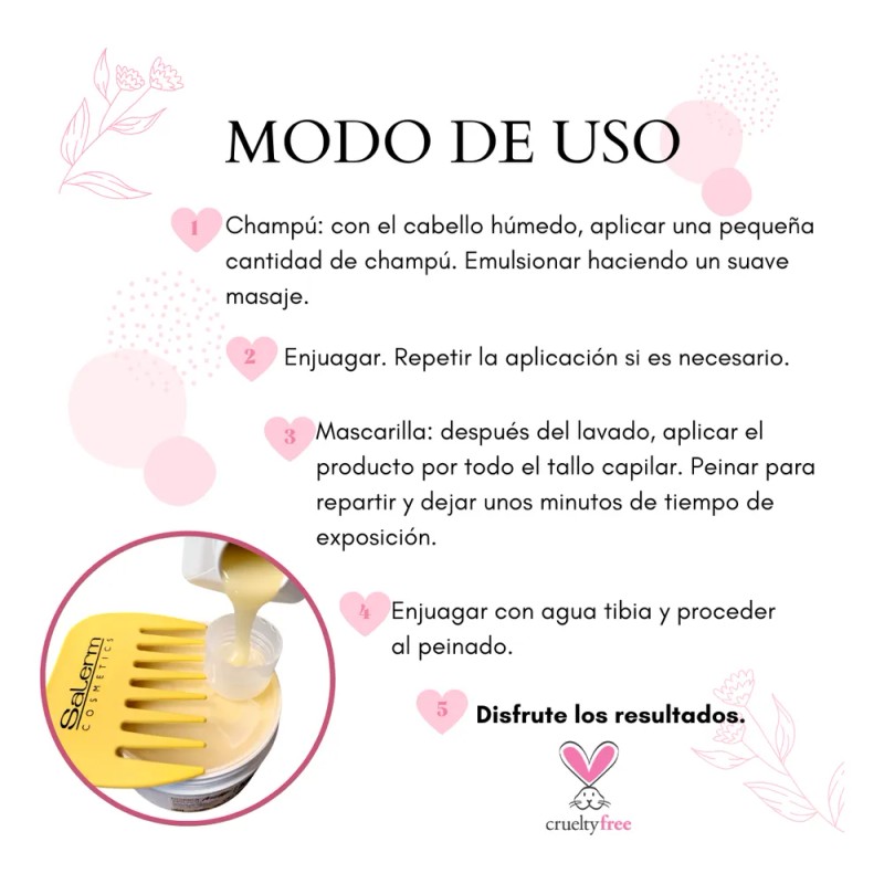 Shampoo Masc Biokera Fresh Yellow Shot Repara Protege Salerm