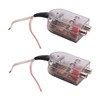Mipcase 2Pcs Car Audio Converter Transparent High to Low Speaker