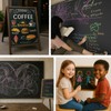 Colored Chalk 100PCS, 5 Colors, Low Dust Chalks Stick Bulk