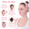 CLIUNT Double Chin Reducer Strap for Women, Reusable V Line