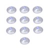 dophee 10-Pack Suction Cups for Glass Table Tops, Rubber Clear