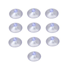 dophee 10-Pack Suction Cups for Glass Table Tops, Rubber Clear Anti-Collision Sucker Pads Without Hooks for Home Organization Kitchen Car Festivals Decoration Bird Feeder, 30mm/1.18"