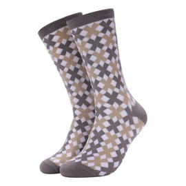 Forony Dress Socks for Men Size 10-13 Combed Cotton Dress Socks One Pair Anti Odor white