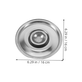 LABRIMP Stainless Steel Lid for Milk Pots Spice Jars and Bowls and Spill Resistant Cover for Food Storage and Cooking Versatility