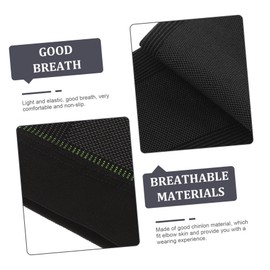 TOVINANNA 2 Pairs Hand Wrist Elbow Gloves Brace for Meniscus Tear Plus Size Brace Sleeve Arm Finger Outdoor Sports Black Nylon