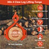 Tolpassa Log Lifting Tongs 36 Inch - 3300LBS Load Capacity