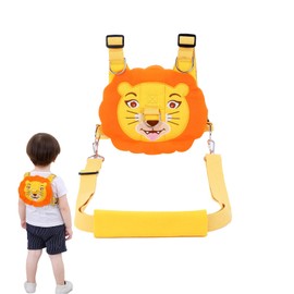 COWANIEE Toddler Reins, Anti-Lost Adjustable Baby Reins, Toddler Harness for Walking 1-3 Years for Girls and Boys (Orange)