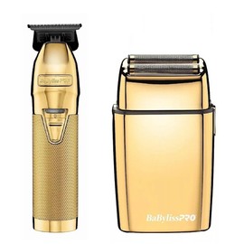 Babyliss Pro Professional Gold Cordless T-Blade Trimmer and Double Foil Shaver