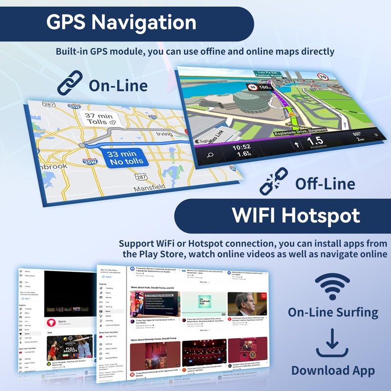 [4+64GB] Android 15 Car Stereo for Nissan Sentra Sylphy B17