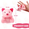 JOLLYFUN 24Pcs Pig Mini Stuffed Animal and Plush Toy，Small Pink