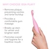 FOREO ISSA play 電動歯ブラシ シリコーン製 音波振動 電池式 エントリーモデル (パールピンク)
