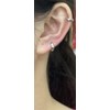 Thick Chunky Cuff Huggie Small Hoop Earrings for Women Men