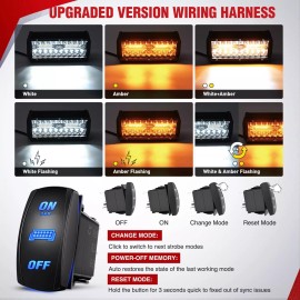 Nilight 16AWG Strobe Light Wiring Harness Kit 2Leads Customized for Strobe Light