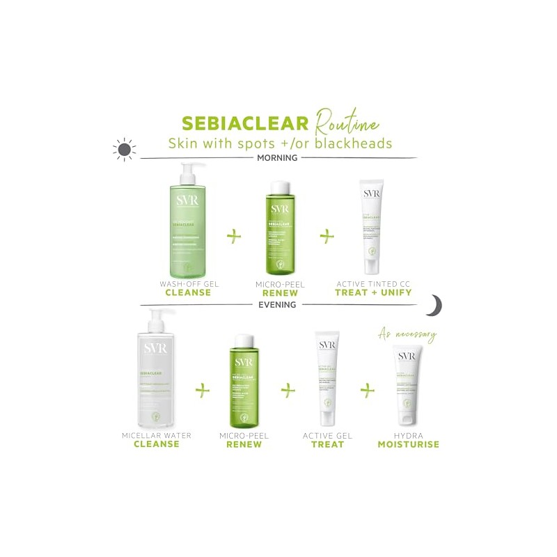 SVR Sebiaclear Active Teinte Crema con Color Hidratante y Reparadora