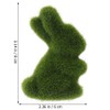DEARMAMY 12 Furry Moss Easter Bunnies: 8 cm Large Grass