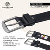 LINDENMANN Genuine Full Leather Belt Men's Jeans Belt Men's Leather