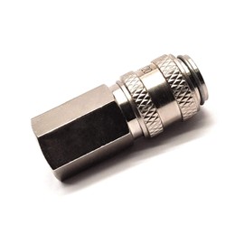 Rectus 21 Type - Quick Connector Female with 1/8" BSPT Female Thread used on Water Fed Pole Systems
