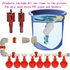 Complete Set Pipeline Automatic Chicken Nipple Waterer Cups and 1/2"