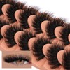 Mink Lashes Full Volume False Eyelashes 18mm Dramatic Faux Mink