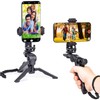 Zeadio Mini Smartphone Tripod Grip, Desktop Tabletop Stabilizer Tripod with