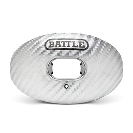 Battle Sports Carbon Oxygen Football Mouthguard with a Convertible Strap, Superior Airflow and Better Performance, Maximum Protection and Breathability, Football Mouthpiece, Works with