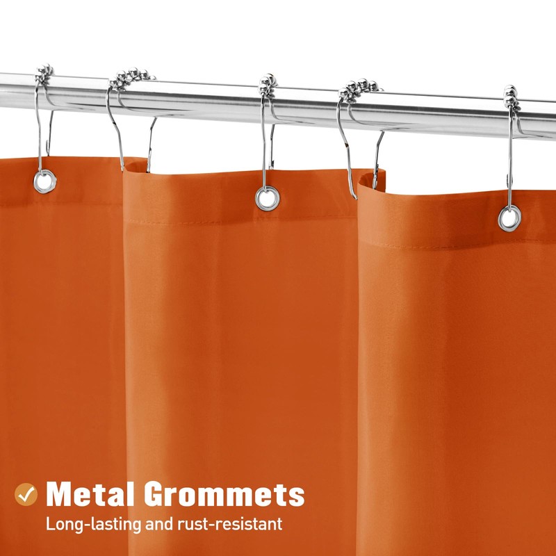 MitoVilla Extra Long Shower Curtain Liner - 72 x 84