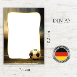 12 Mini Notepads Football Notepad Party Bag Guest Gift for Birthday Children's Birthday Boys