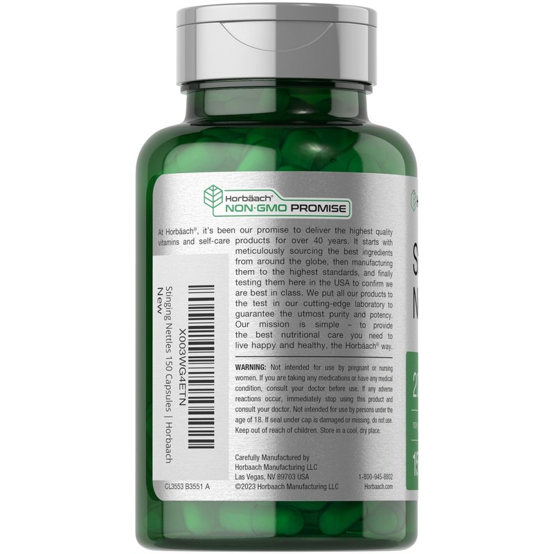 Horb?ach Horb?ach Stinging Nettle Capsules 2000mg | 150 Count |