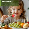 200-Pack Mini Wooden Fruit Forks – 3.46" Eco-Friendly Appetizers &
