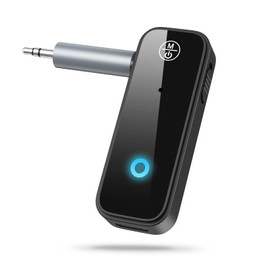 Bluetooth 5.0 Transmitter and Receiver, Brifit 2-in-1 Wireless Bluetooth Adapter, 3.5mm Mini Wireless Bluetooth Audio Adapter with Low Latency, Plug and Play for Home TV PC Headphones Wired Speakers