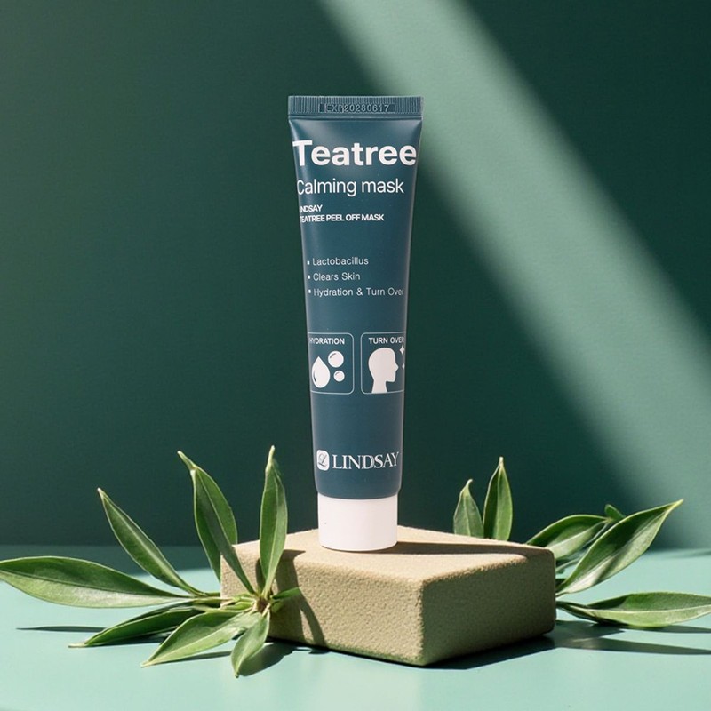 Lindsay Cooling Soothing Moisturizing Turnover Tea Tree Calming Peel-Off Mask