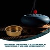 VOSAREA 6pcs Metal Incense Cone Burners Tea Light Tins Cups