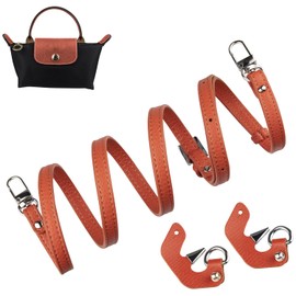 Shoulder Strap for Longchamp Le Pliage Original Mini Bag, Shoulder Strap Bag Straps Crossbody Strap for Long Champ Long Handle Bags (Width: 9 mm, Colour: Orange)