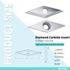 FHONK Diamond Tungsten Carbide Inserts Replacement Cutters, Ci4 Woodworking Tool