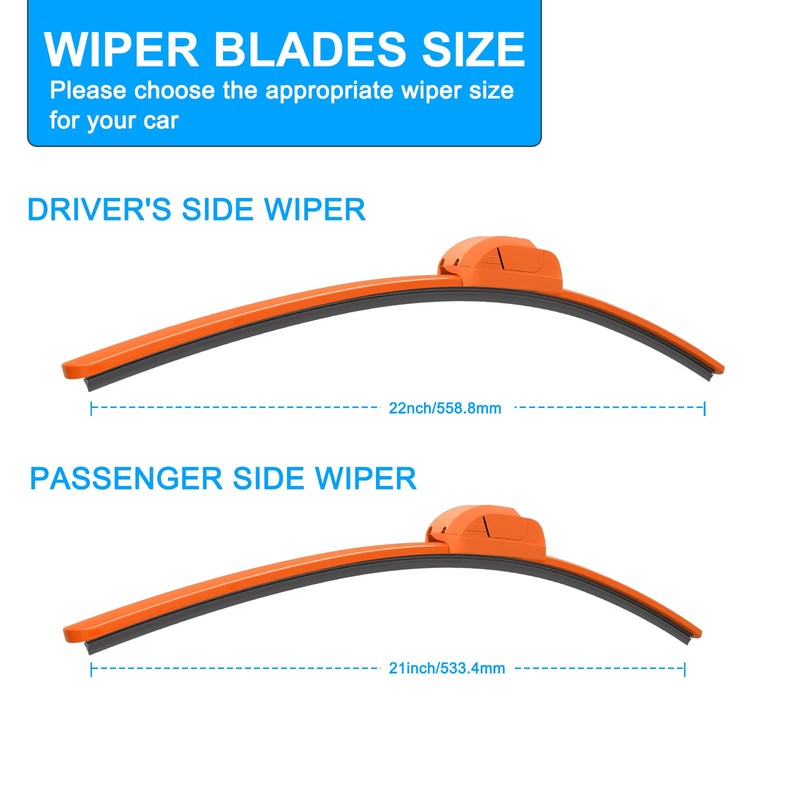 CJPPPZIW® Windshield Wipers Replacement for Toyota Tacoma 2005-2016,Streak-free,OEM Quality Premium