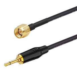 supmory SMA Male to 3.5mm Mono 1/8" TS Stereo Plug Adapter Radio Antenna Extension Cable 1.6 feet