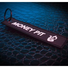 Unbranded Money Pit Keychain Tag, Black JDM Car Key Ring Accessory
