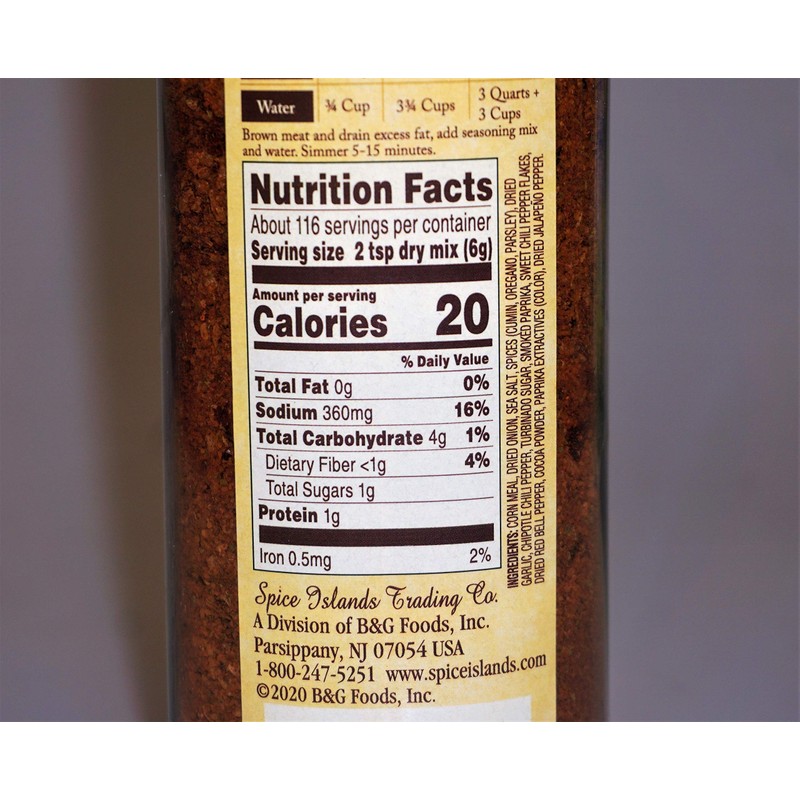 Spice Islands Premium Taco Seasoning, 24.5 Ounce