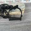 54" Iron Leg Shackles w/ Key, Heavy Duty Old Style